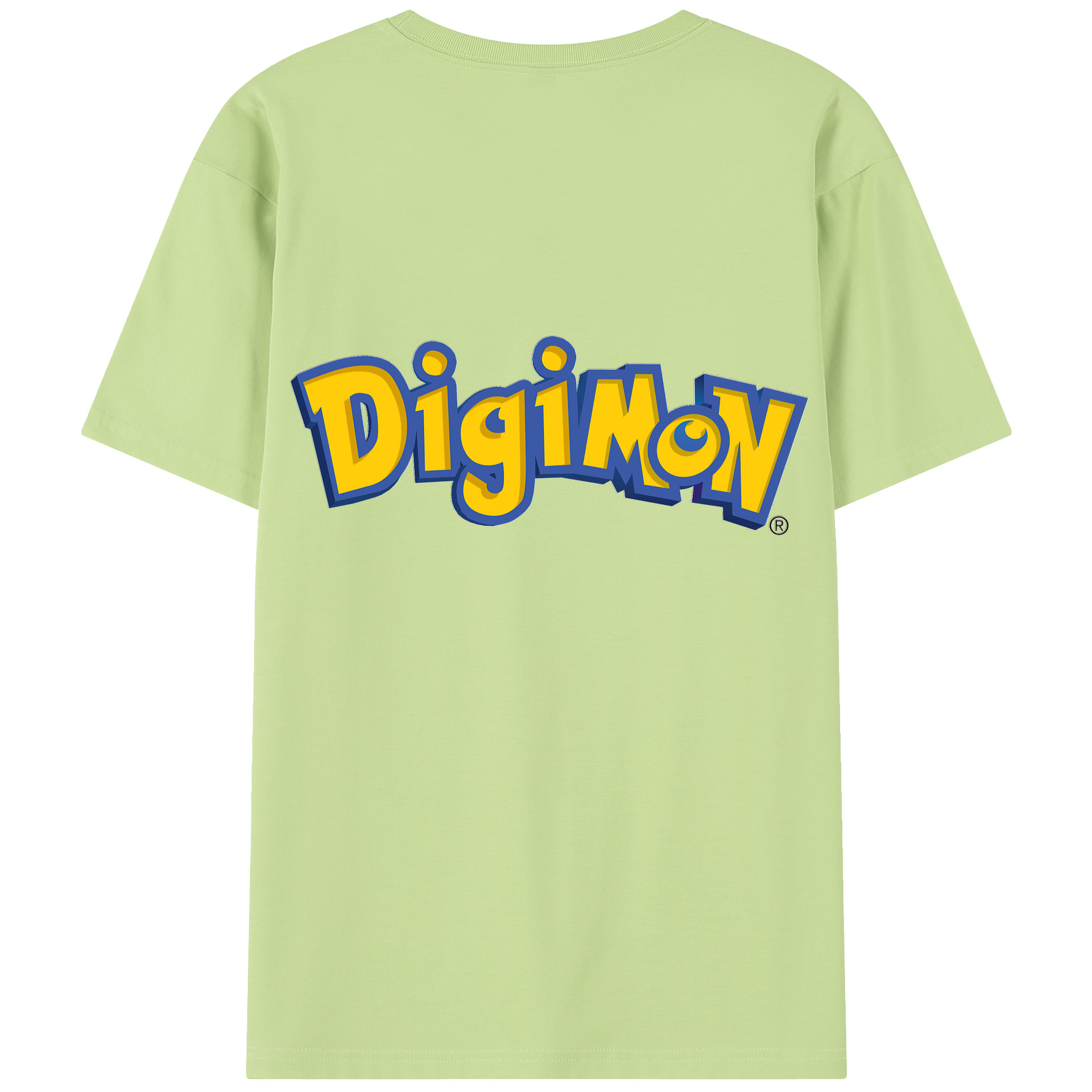 （画像用） Digimon デジタルモンスター/デジモン 綿100％半袖Tシャツ（背面プリント）